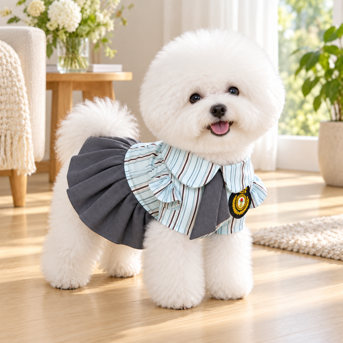 Summer Academy‑Style Pet Outfit
