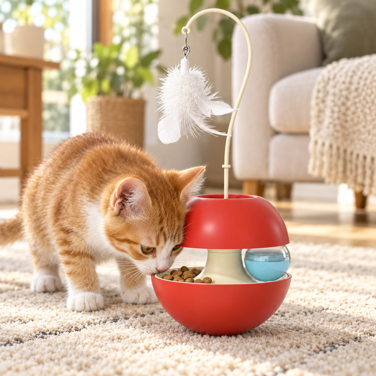 Cat Tumbler Treat Dispenser Toy