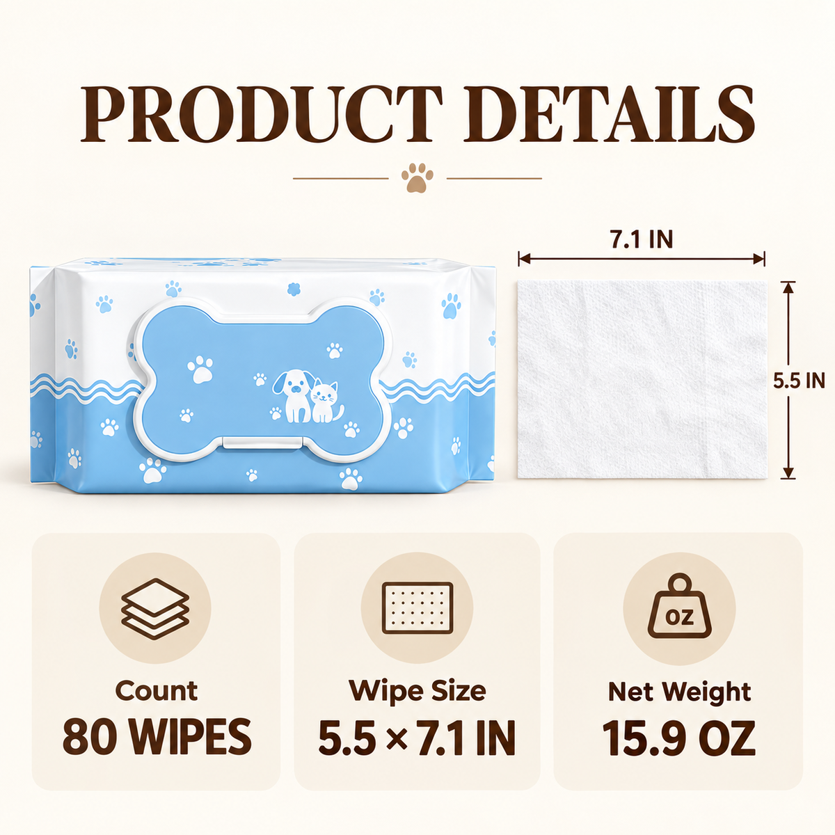 Pet Cleaning Wipes
