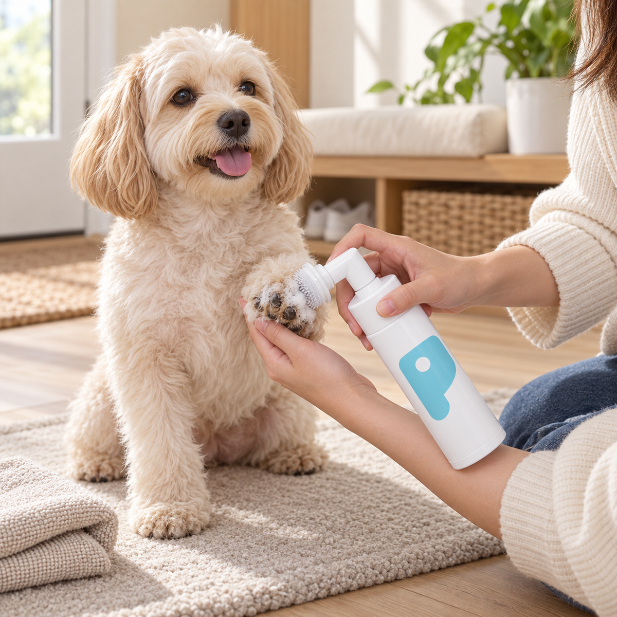 No‑Rinse Pet Paw Cleaning Foam